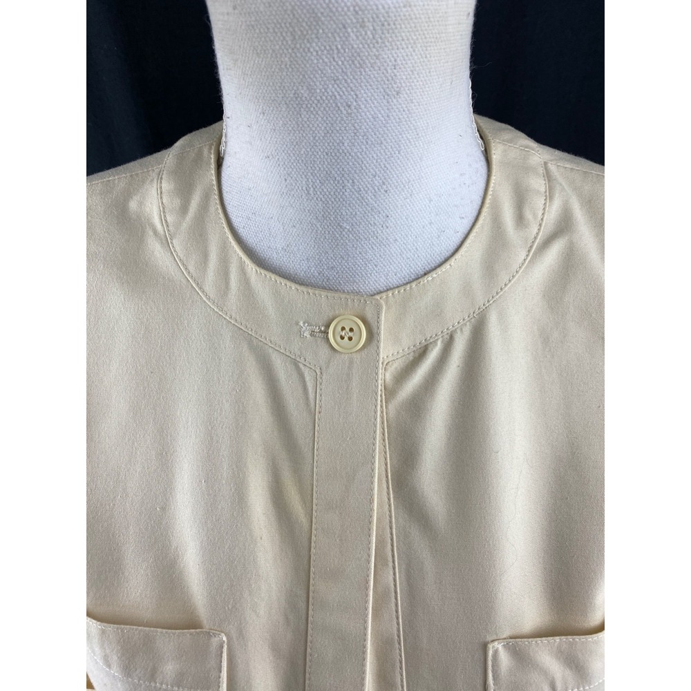 Christian Dior Sportswear Vtg 80s 90s Shrug Short Sleeve One Button Jacket - Picture 4 of 10
